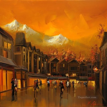 Kal Gajoum cityscape 07 Oil Paintings